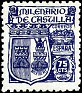 Spain 1944 Milenario de Castilla 75 CTS Azul Edifil 976